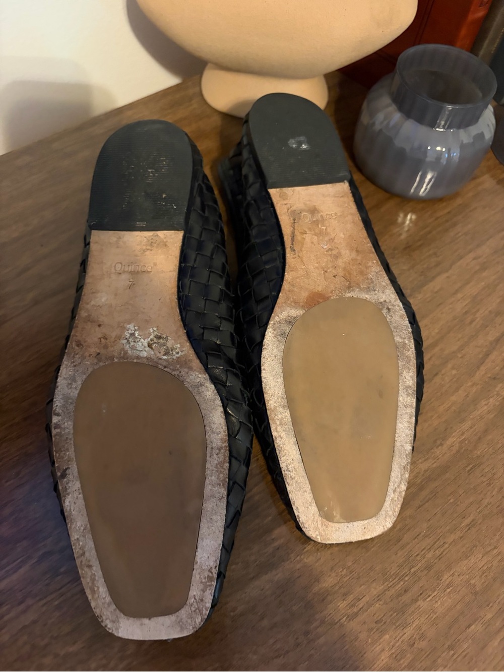 Quince Black Woven Leather Ballet Flats - Picture 4 of 4